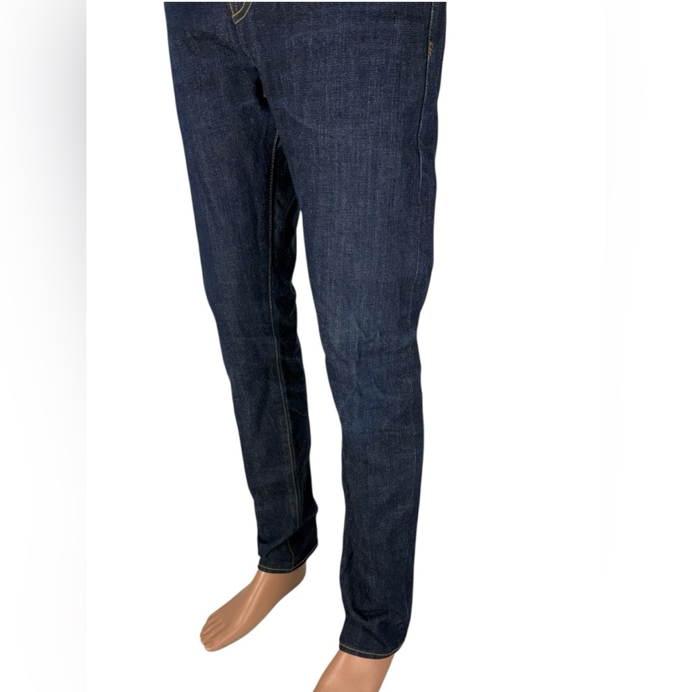 GAP 1969 Mens 31 X 32 Slim Straight Japanese Selvedge Denim Resin Rinse Cotton - Picture 15 of 16
